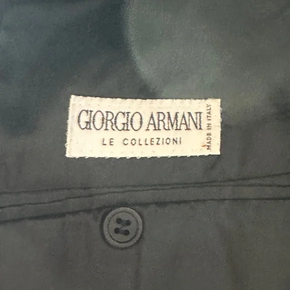 36R Cashmere Georgio Armani designer black sport coat - Picture 6 of 9